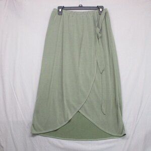 Green Envelope Maxi Skirt Green Women Size L